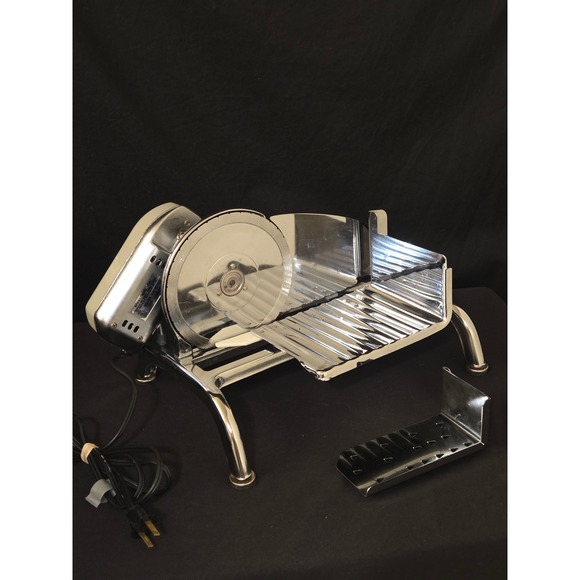 Vintage Rival Electric Food Slicer Chrome Meat Cheese Vegetable Cutter 1101E/4 - Picture 1 of 6